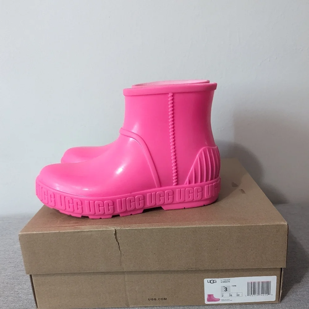 UGG Drizlita Rainboots Toddler Girl Pink Size 3